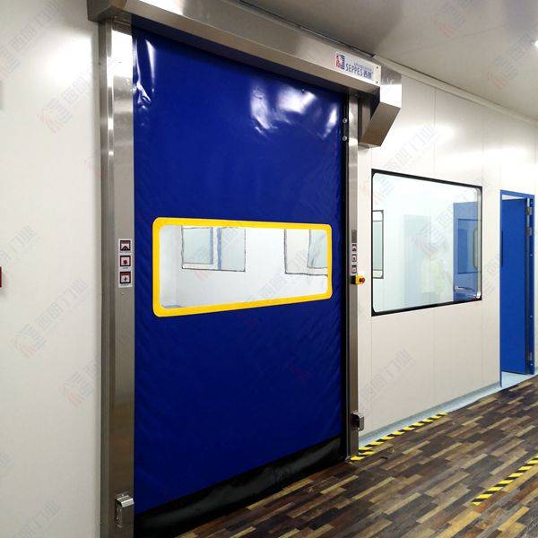 常州制藥車間用不銹鋼快速卷簾門插圖2